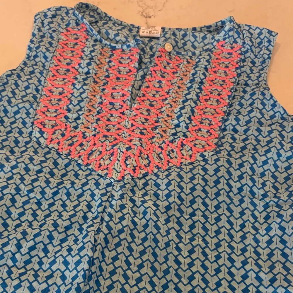 Crewcuts Blue and Pink Kids Blouse